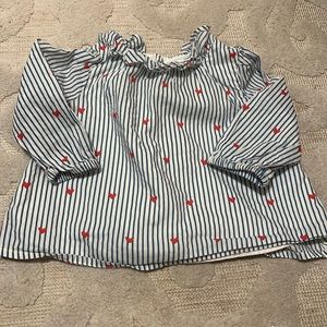 Gap striped & hearts top